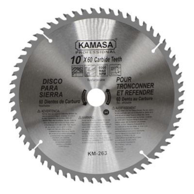 KAMASA - Disco Sierra para Madera 10 60 Dientes Kamasa KM263