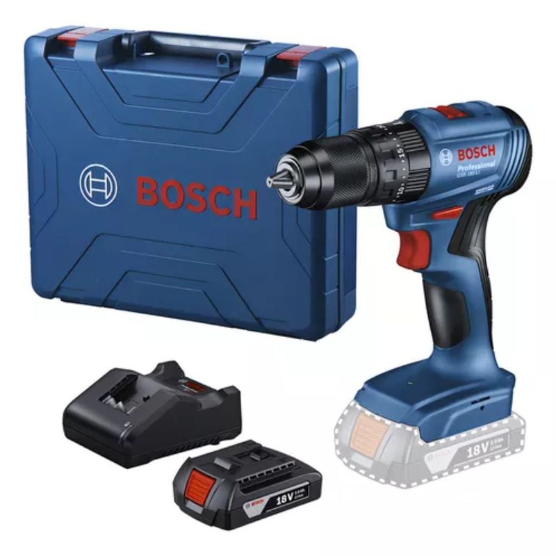 BOSCH - Taladro Percutor GSB 185-LI Brushless + 1 Bat 2Ah 1 Cargador