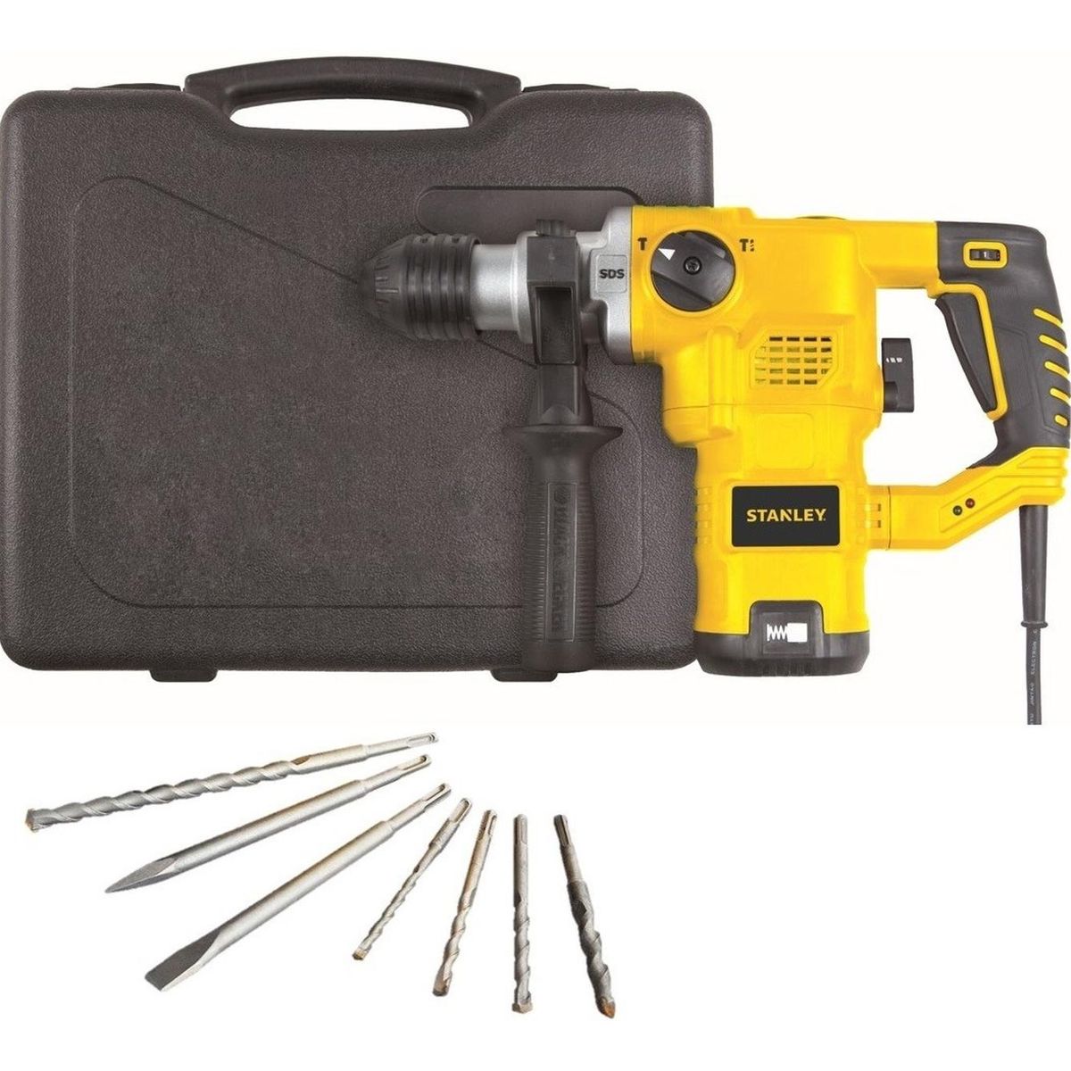 STANLEY - Rotomartillo plus stanley sthr1232k 1250w brocas + cinceles