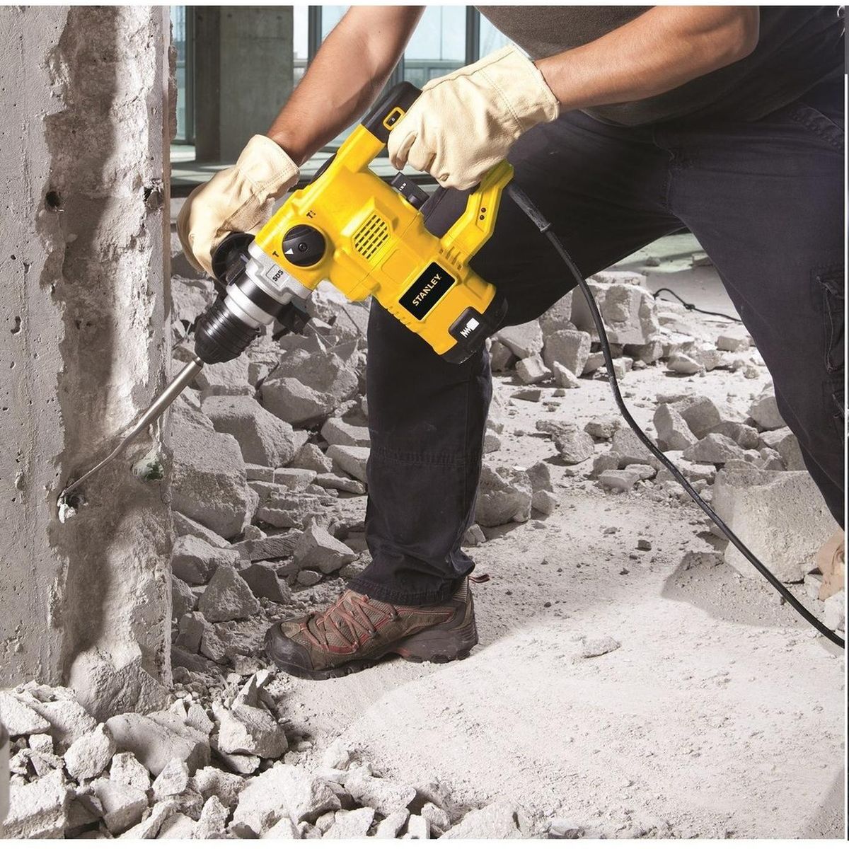 STANLEY - Rotomartillo plus stanley sthr1232k 1250w brocas + cinceles