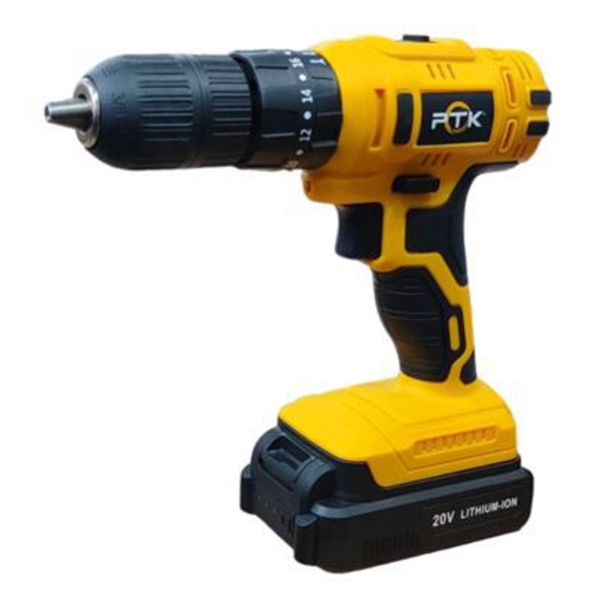 PTK - Taladro Percutor PTK  1/2” 20V 32Nm con 2 Baterías Luz LED Maletín