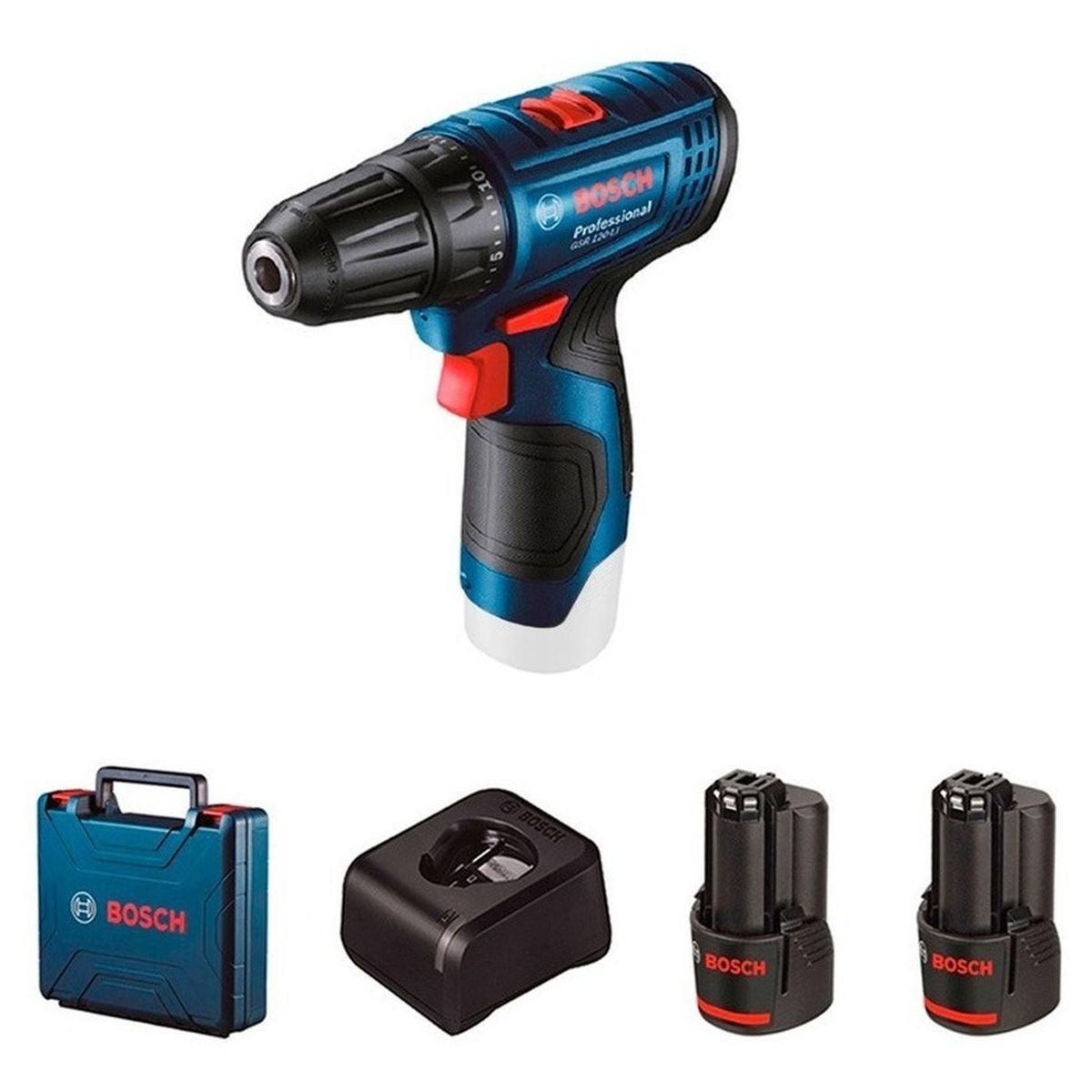 BOSCH - Taladro Percutor Bosch GSB 120-LI 12v + Maletín