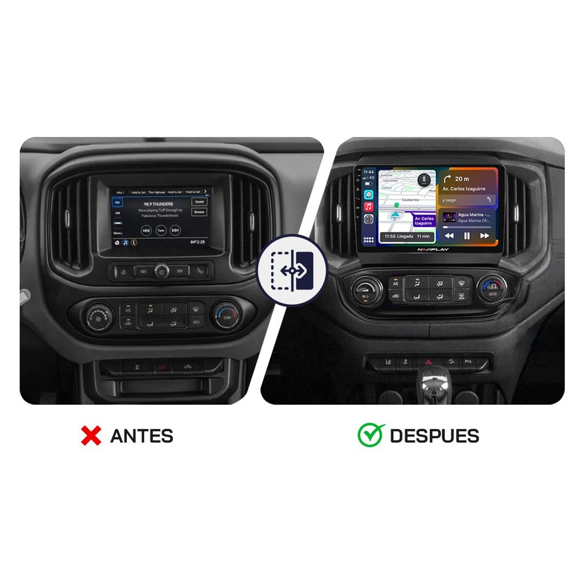 GENERICO - Autoradio Android Naviplay Para Chevrolet Colorado Blazer 2014 – 2021