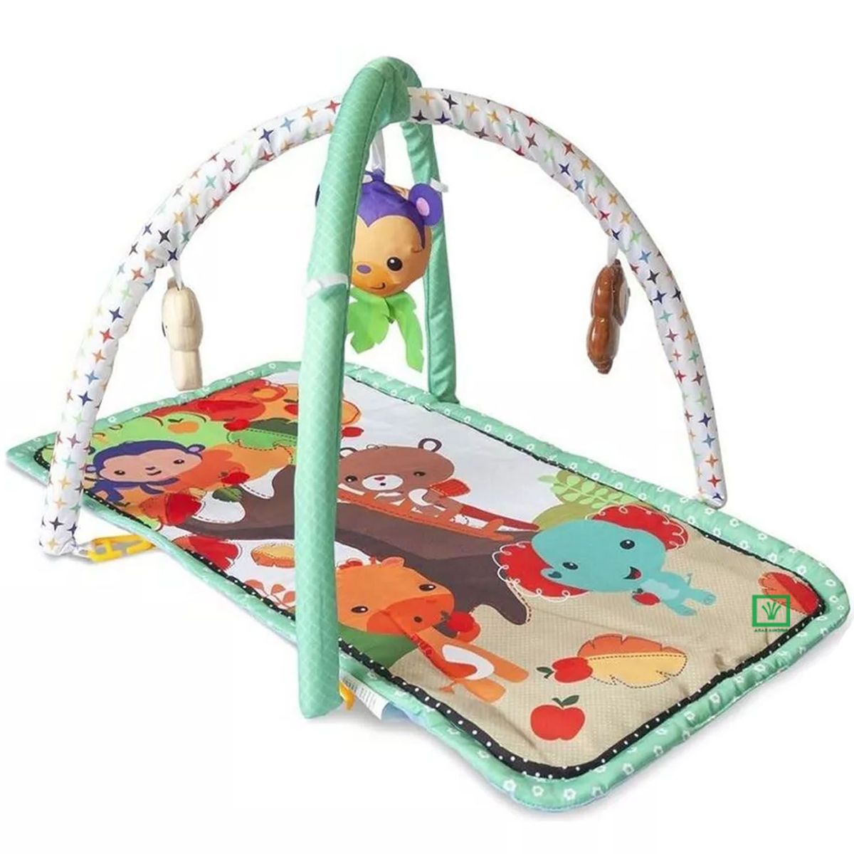 IDEAL - Gimnasio Ideal Para Bebe con Juguetes Elephant Turquesa