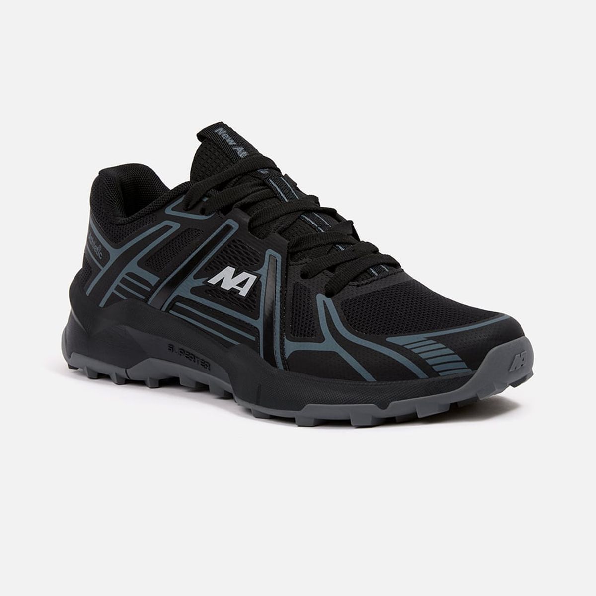 NEW ATHLETIC - ZAPATILLAS NEW ATHLETIC OUTDOOR SUPERTER40 NEGRO CON GRIS OSCURO PARA HOMBRE