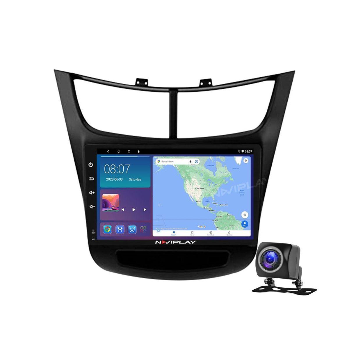 GENERICO - Autoradio Android Naviplay Para Chevrolet Sail 2014 – 2020