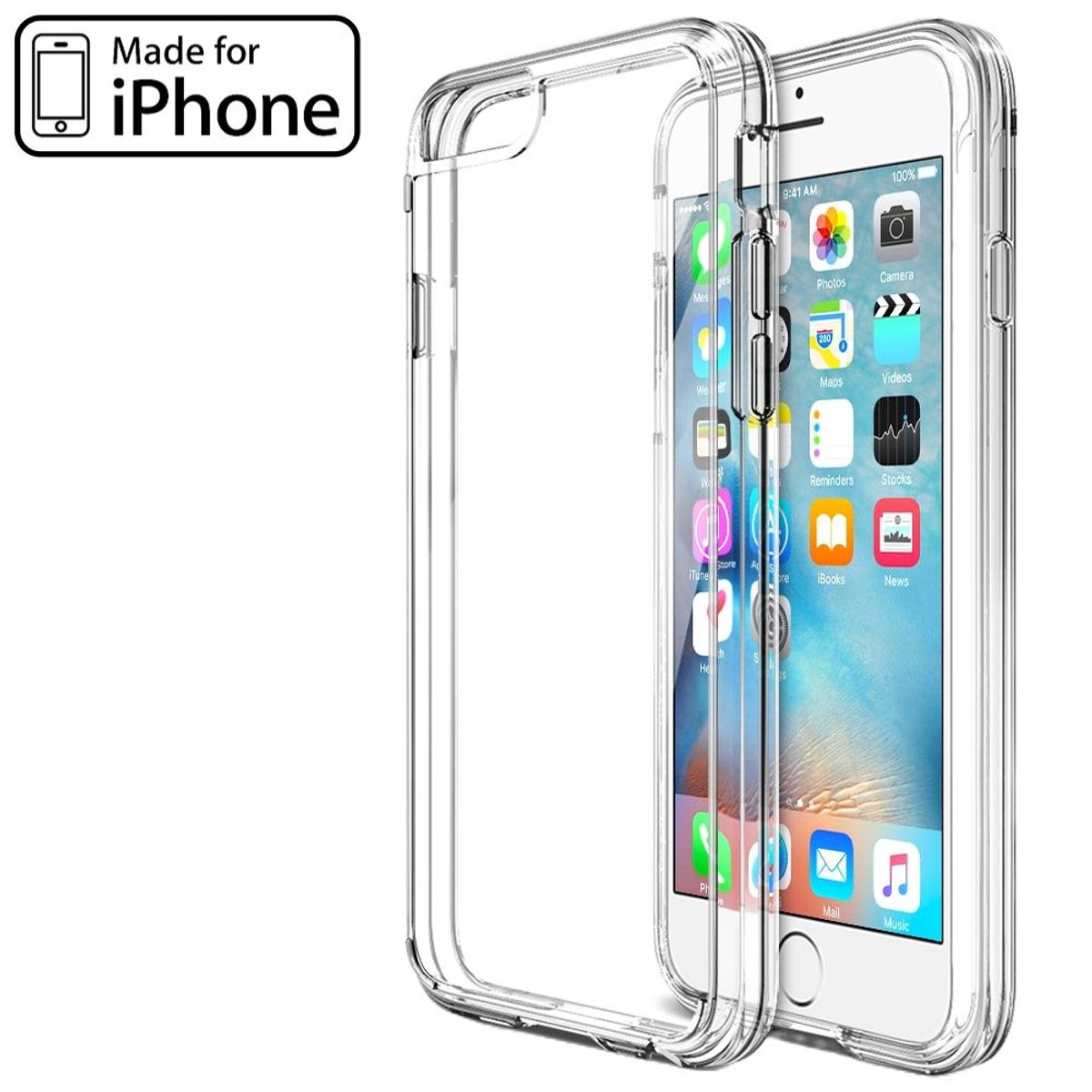 GENERICO - Space Clear Case Iphone 6 Con Marca