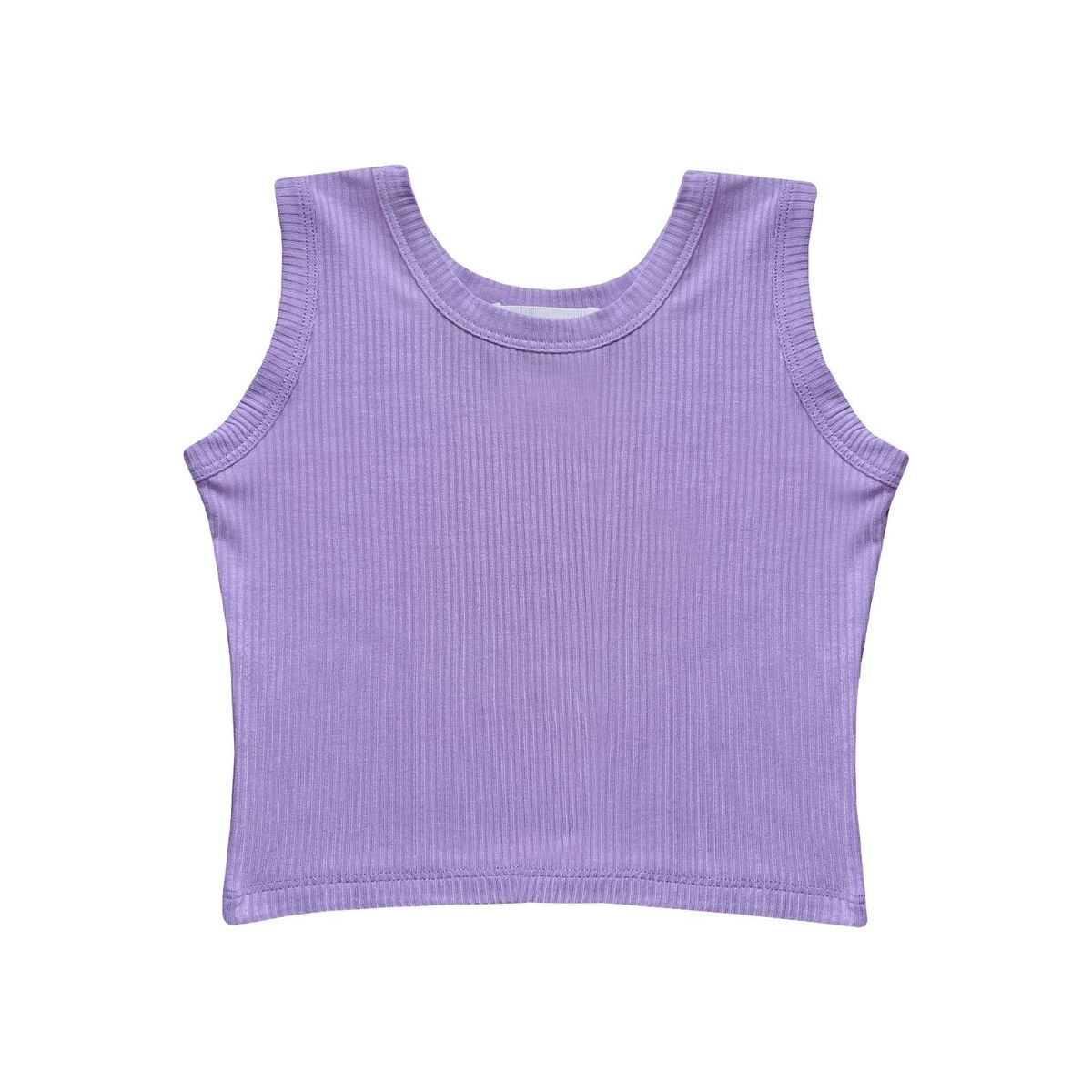 KIDS MASHMELO - TOP PARA NIÑA EN RIB SIN ESTAMPADO KIDS MASHMELO