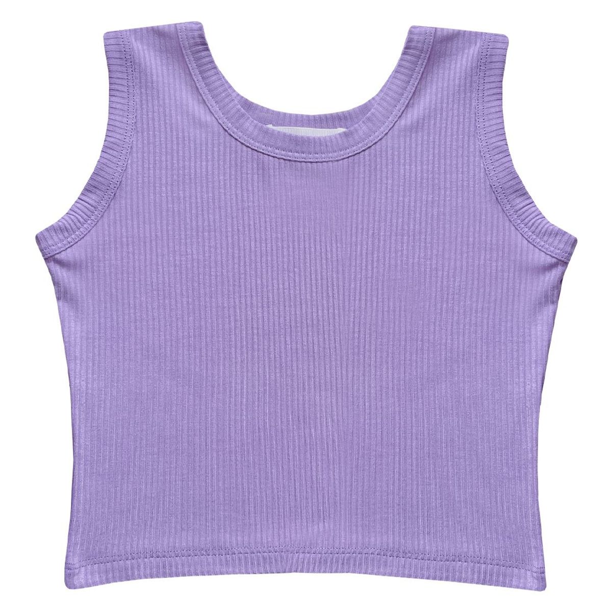 KIDS MASHMELO - TOP PARA NIÑA EN RIB SIN ESTAMPADO KIDS MASHMELO