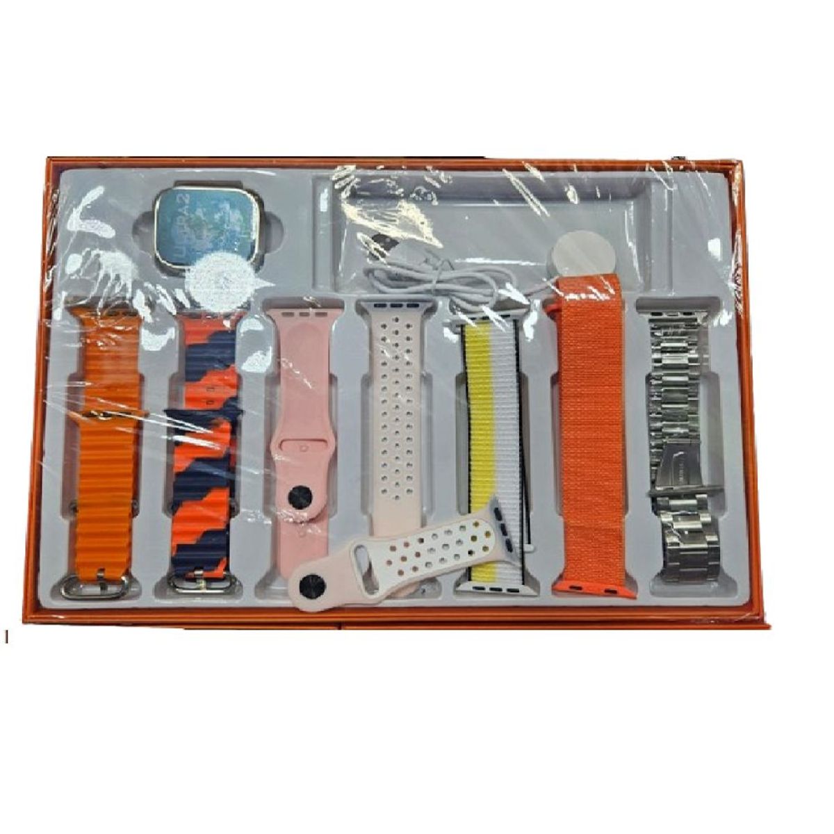 GENERICO - SMARTWATCH ULTRA 7 EN 1 CORREAS,CERTIFICACION IP67-ROSA.