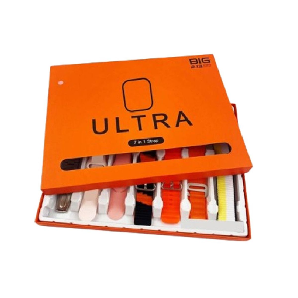 GENERICO - SMARTWATCH ULTRA 7 EN 1 CORREAS,CERTIFICACION IP67-ROSA.