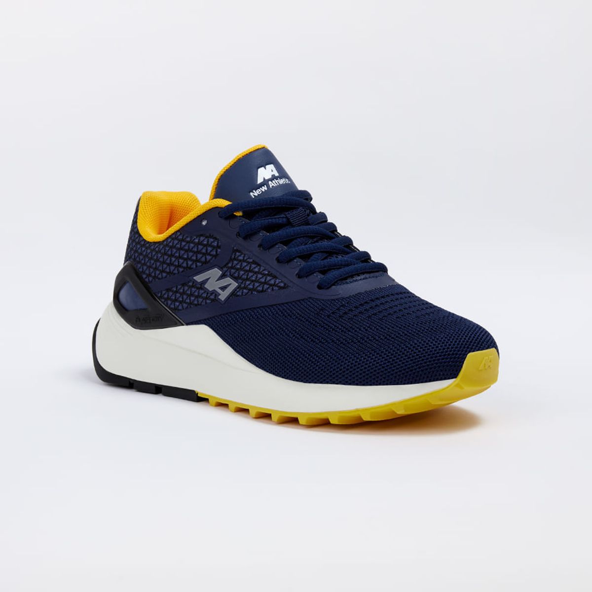 NEW ATHLETIC - ZAPATILLAS NEW ATHLETIC LIFESTYLE FLATS CITY40 AZUL CON AMARILLO PARA MUJER