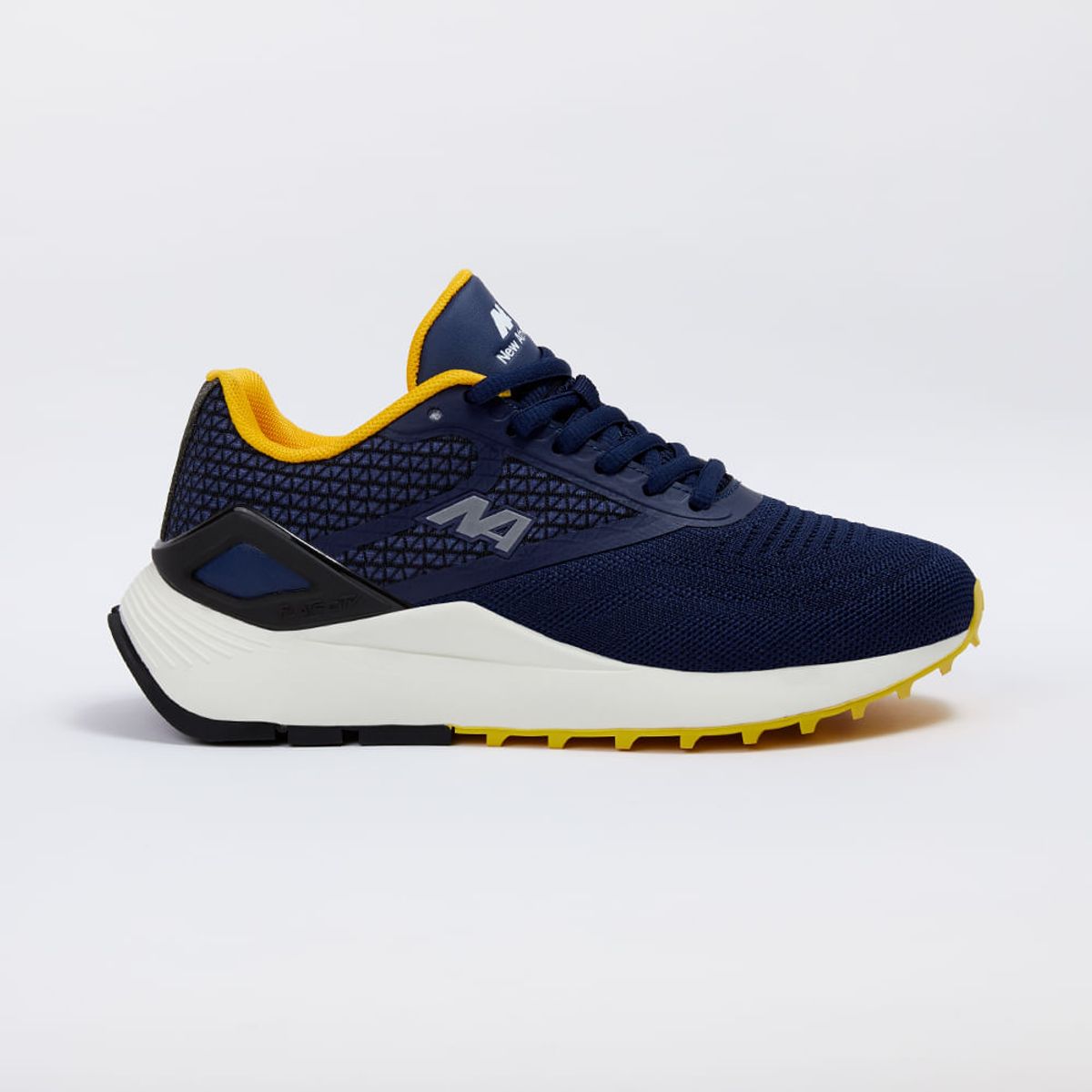 NEW ATHLETIC - ZAPATILLAS NEW ATHLETIC LIFESTYLE FLATS CITY40 AZUL CON AMARILLO PARA MUJER