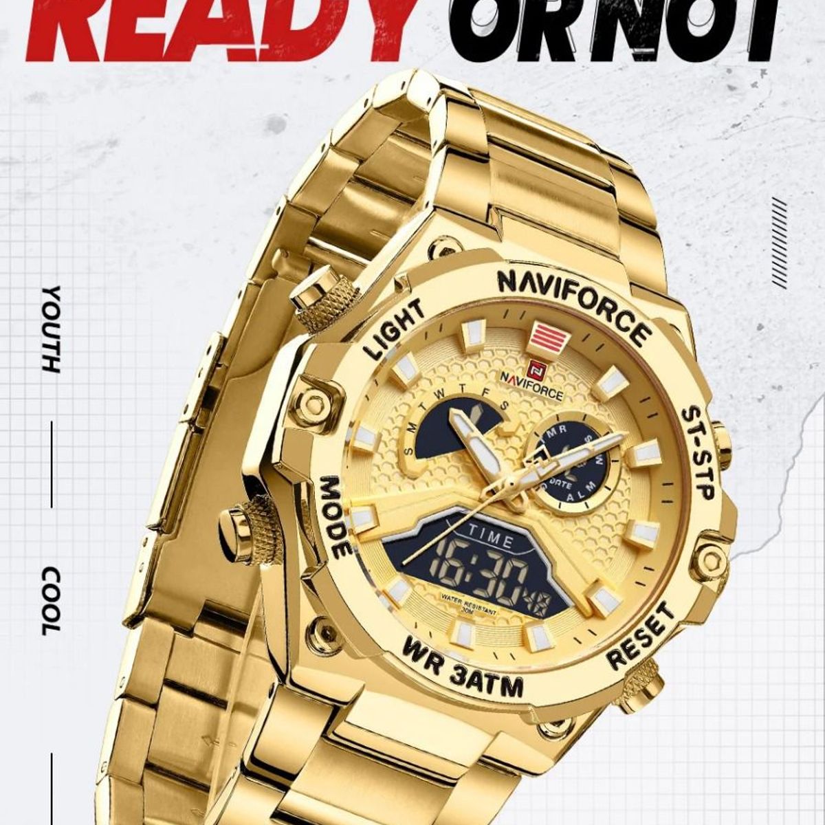 NAVIFORCE - RELOJ NAVIFORCE 9207 GOLD