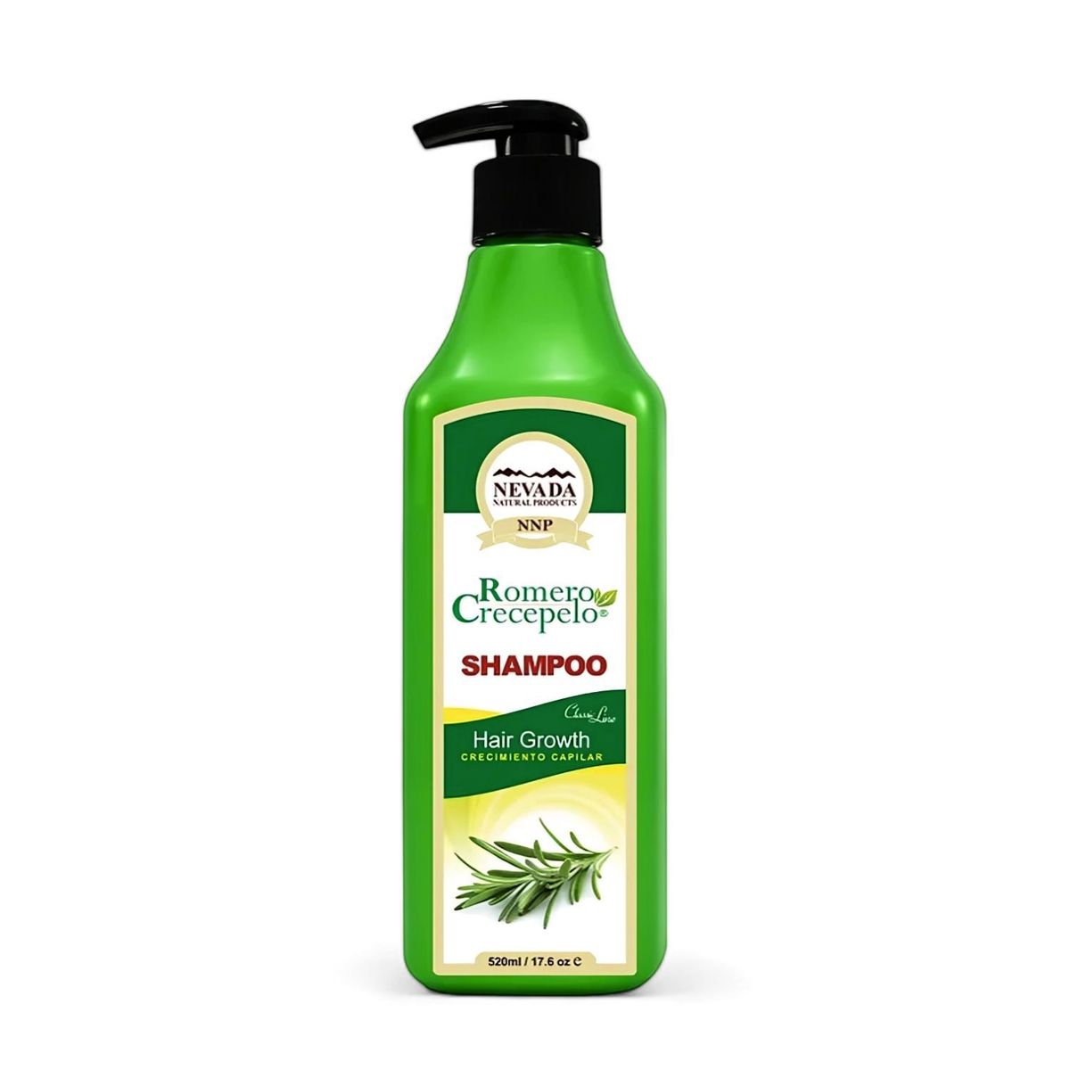 NEVADA NATURAL PRODUCTS - Shampoo Romero Crecepelo NNP 520ml Revitalizante Capilar