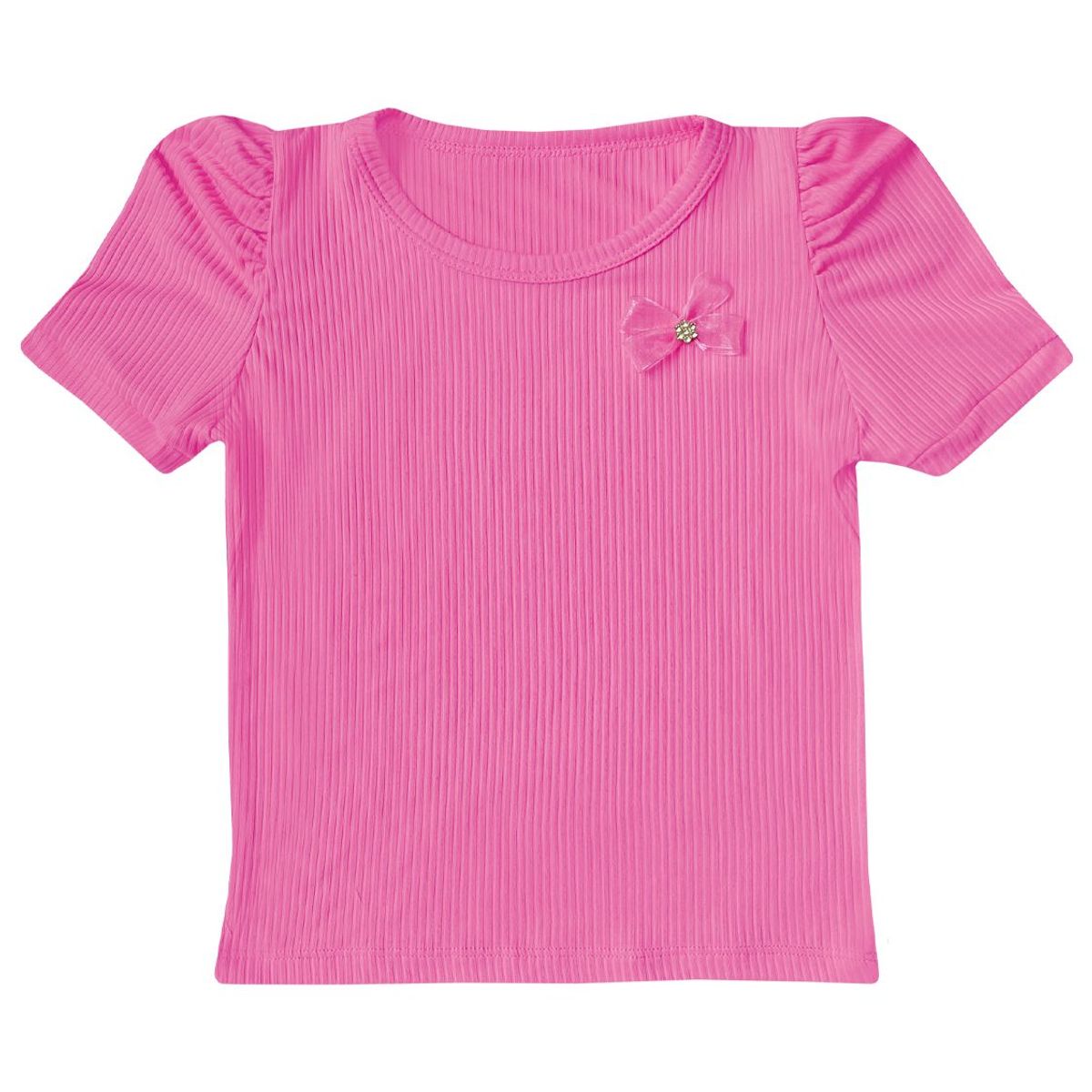 KIDS MASHMELO - POLO NIÑA RIB CON RECOGIDO EN MANGAS KIDS MASHMELO