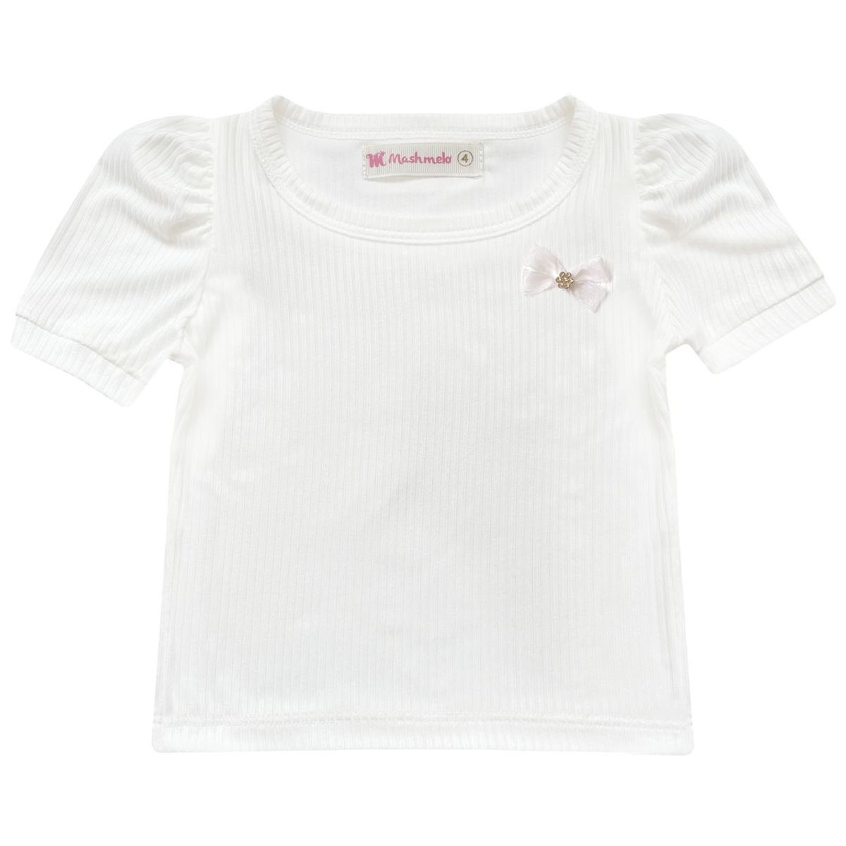 KIDS MASHMELO - POLO NIÑA RIB CON RECOGIDO EN MANGAS KIDS MASHMELO