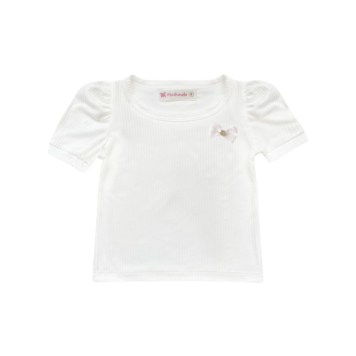 KIDS MASHMELO - POLO NIÑA RIB CON RECOGIDO EN MANGAS KIDS MASHMELO