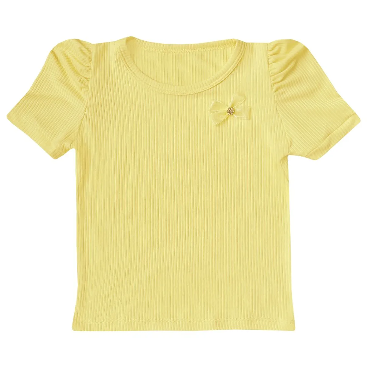 KIDS MASHMELO - POLO NIÑA RIB CON RECOGIDO EN MANGAS KIDS MASHMELO