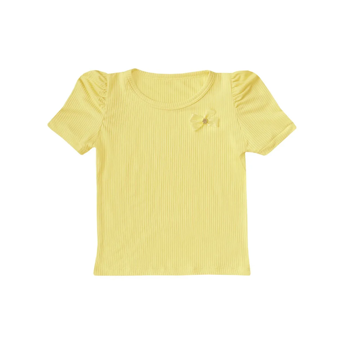 KIDS MASHMELO - POLO NIÑA RIB CON RECOGIDO EN MANGAS KIDS MASHMELO