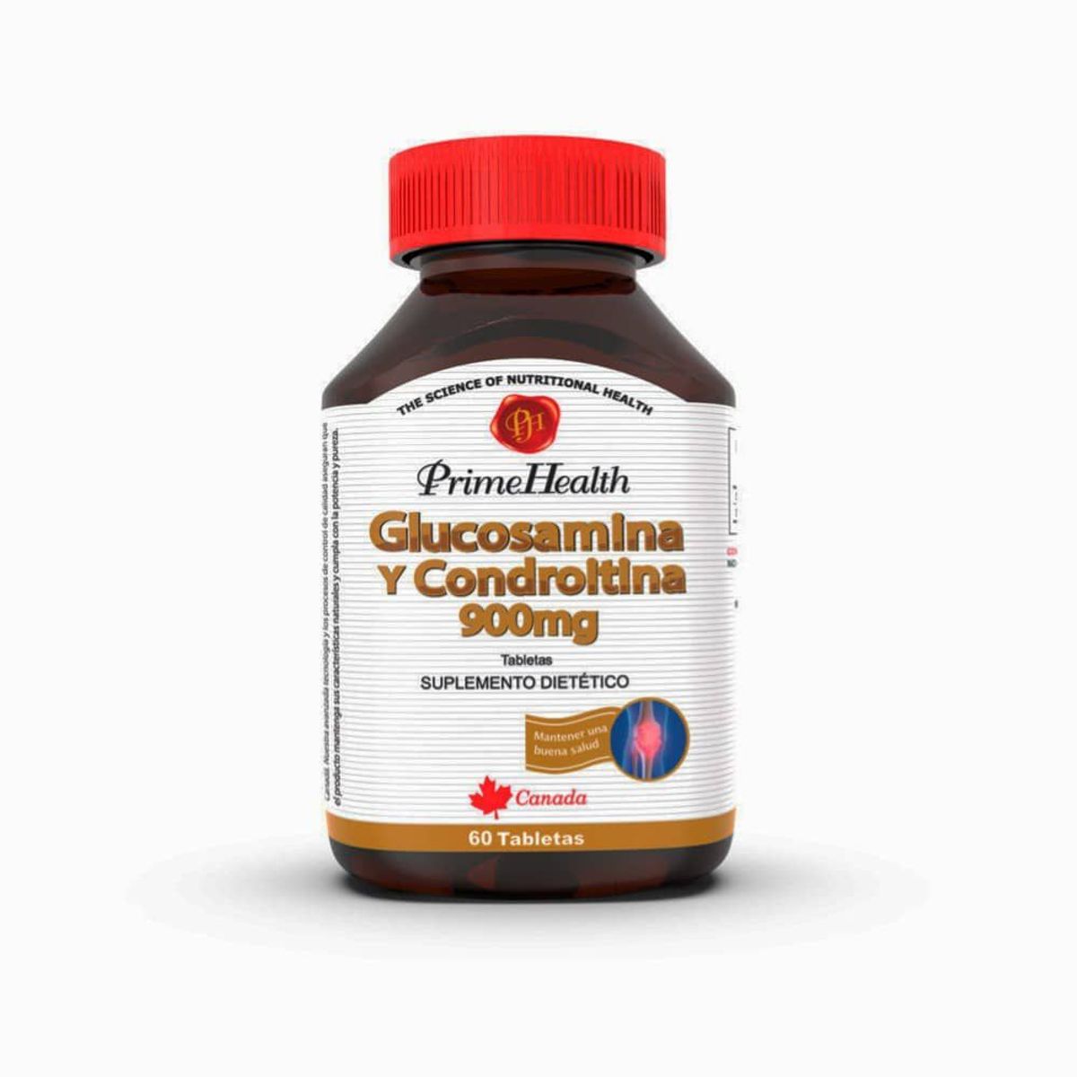 GENERICO - Glucosamina y condroitina x 900 mg x 60 tabletas - Prime Health