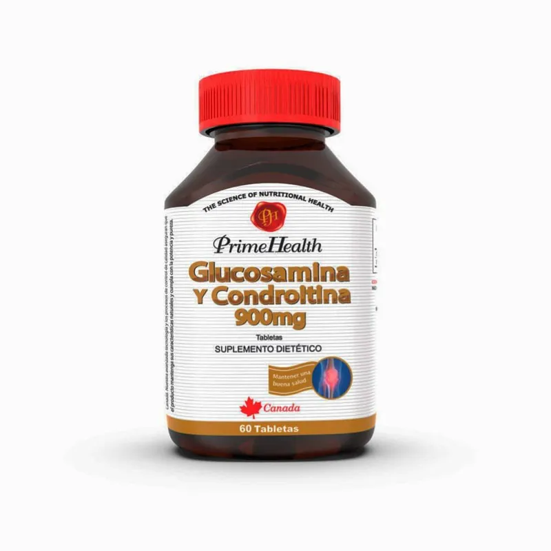 GENERICO - Glucosamina y condroitina x 900 mg x 60 tabletas - Prime Health