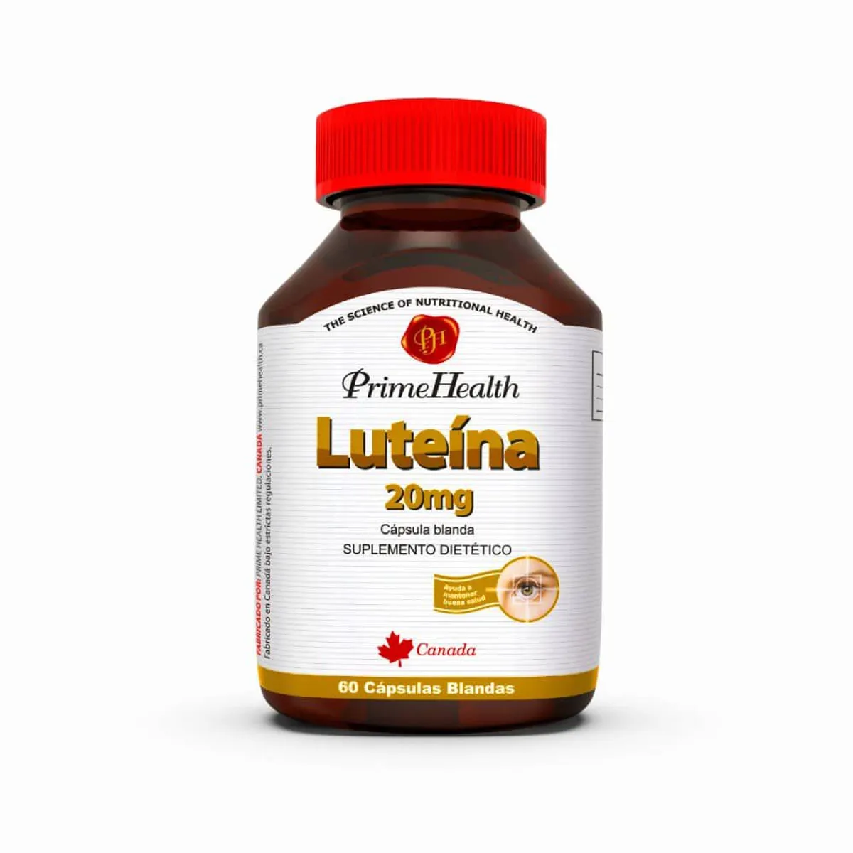 GENERICO - Luteína x 20 mg x 60 cápsulas - Prime Health
