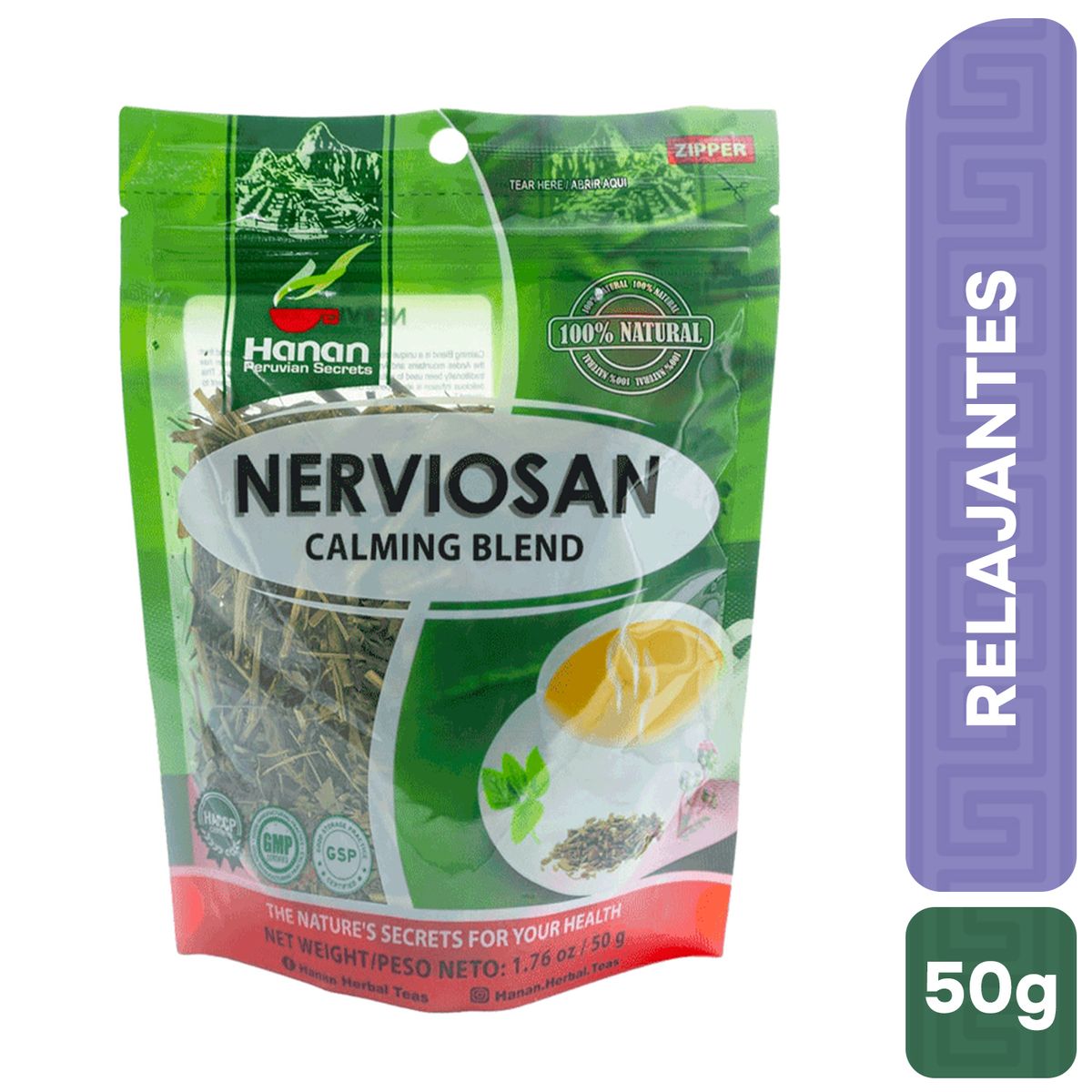 HANAN PERUVIAN SECRETS - Nerviosan Infusión Hanan Tripack 50g
