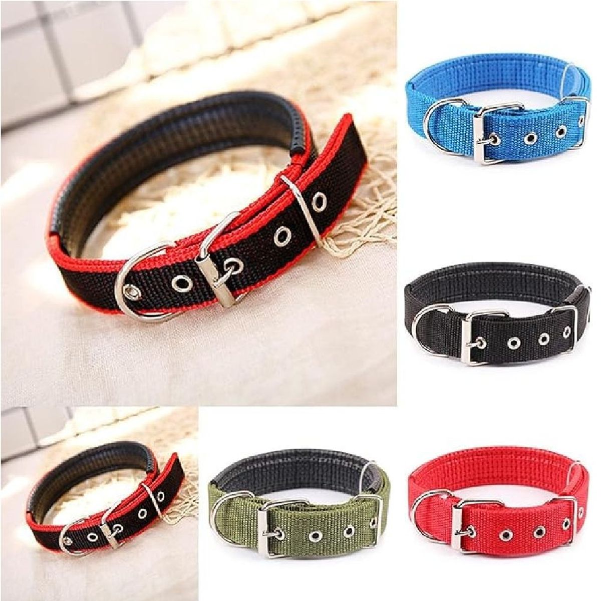 OTTOWARE - Collar de Lona para Mascotas Talla M