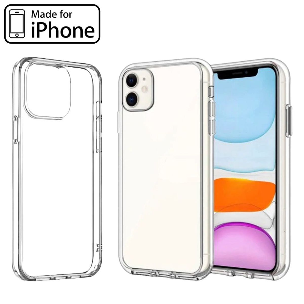 GENERICO - Space Clear Case Iphone XR Con Marca