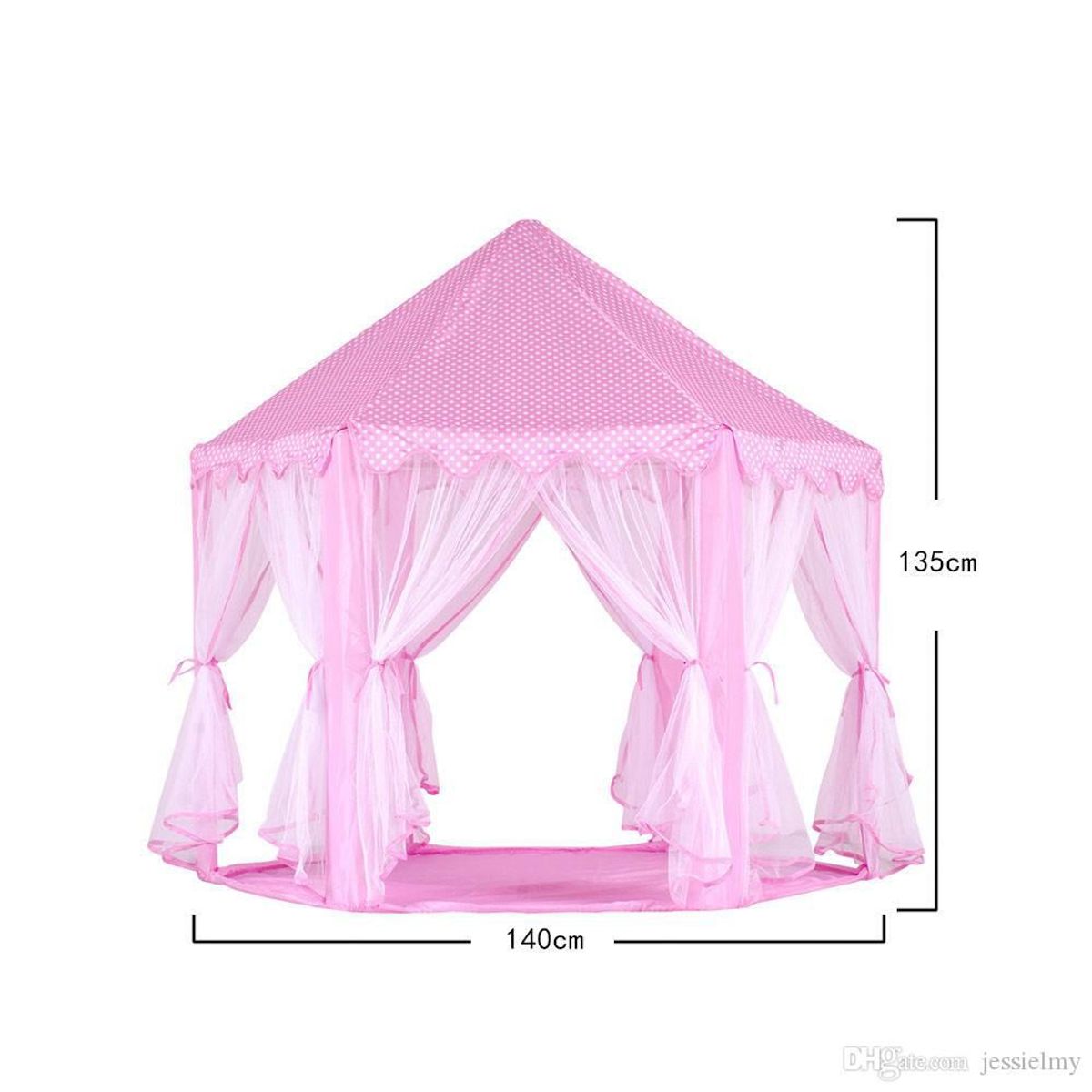 EVERBEST - Casa princesa castillo carpa infantil con luces led para niñas