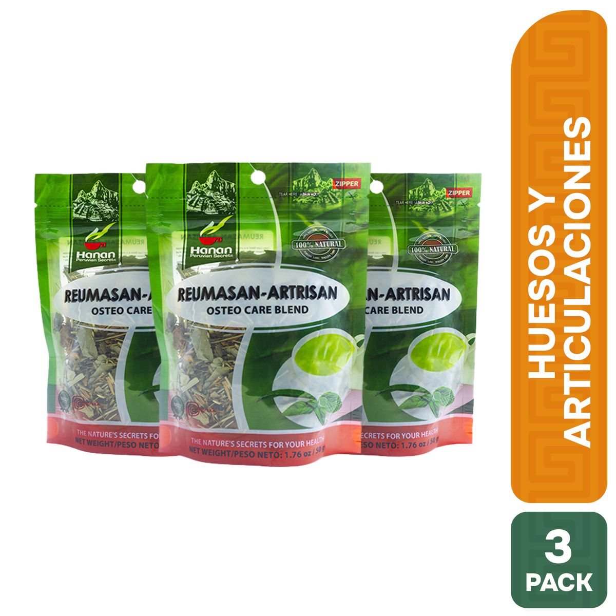 HANAN PERUVIAN SECRETS - Reumasan Infusión Hanan Tripack 50g