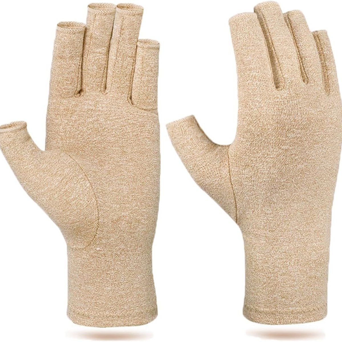 GENERICO - Guantes compresion artritis Talla L Caqui
