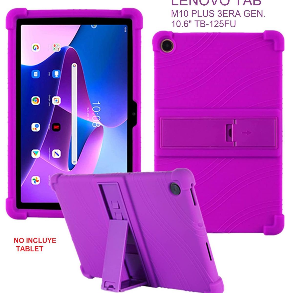 GENERICO - Funda de Silicona para Lenovo Tab M10 Plus 3era Gen 10.6 TB125FU Case