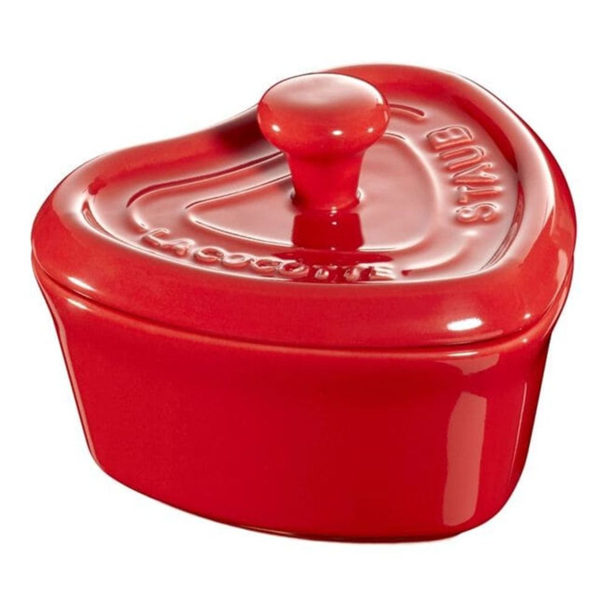 GENERICO - Mini cocotte corazon 0.2 lts de ceramica 10cm staub