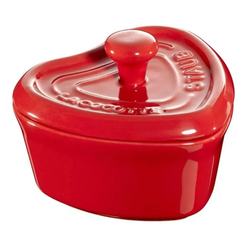 GENERICO - Mini cocotte corazon 0.2 lts de ceramica 10cm staub
