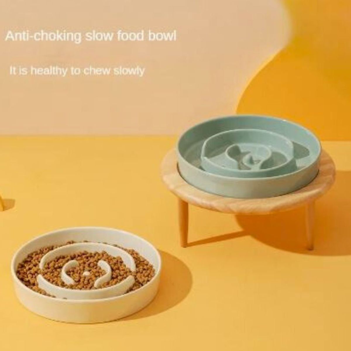 GENERICO - Plato de Alimentación Lenta para Gatos y Perros