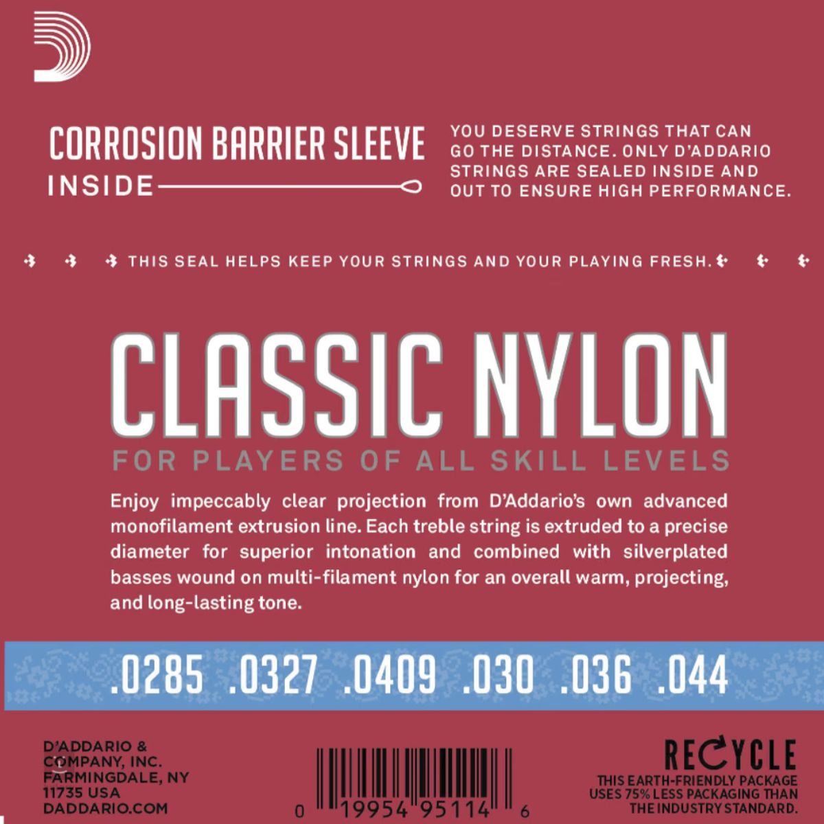 DADDARIO - SET CUERDA  GUITARRA CLASICA 39 Daddario EJ27H