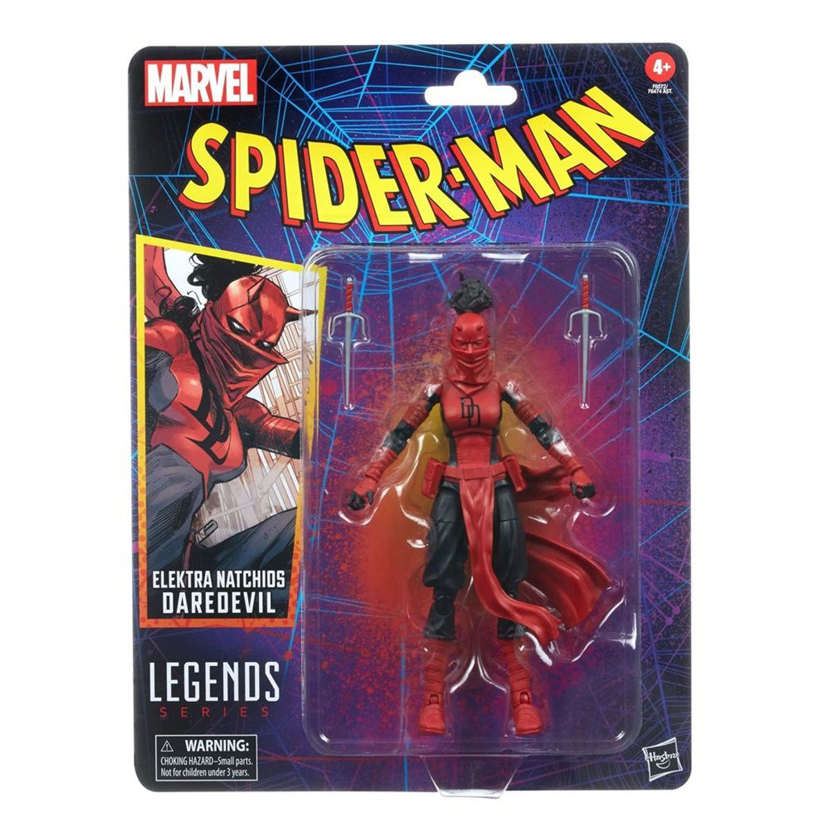 MARVEL - Marvel Legends Retro Spider-Man Daredevil Elektra Natchios