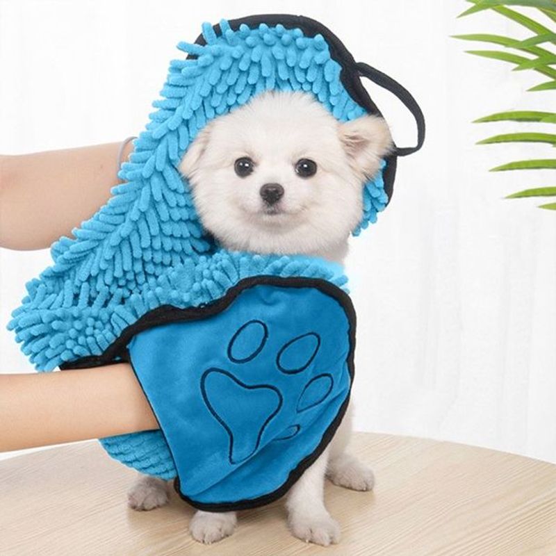 GENERICO - Toallas absorbentes para mascotas - Celeste