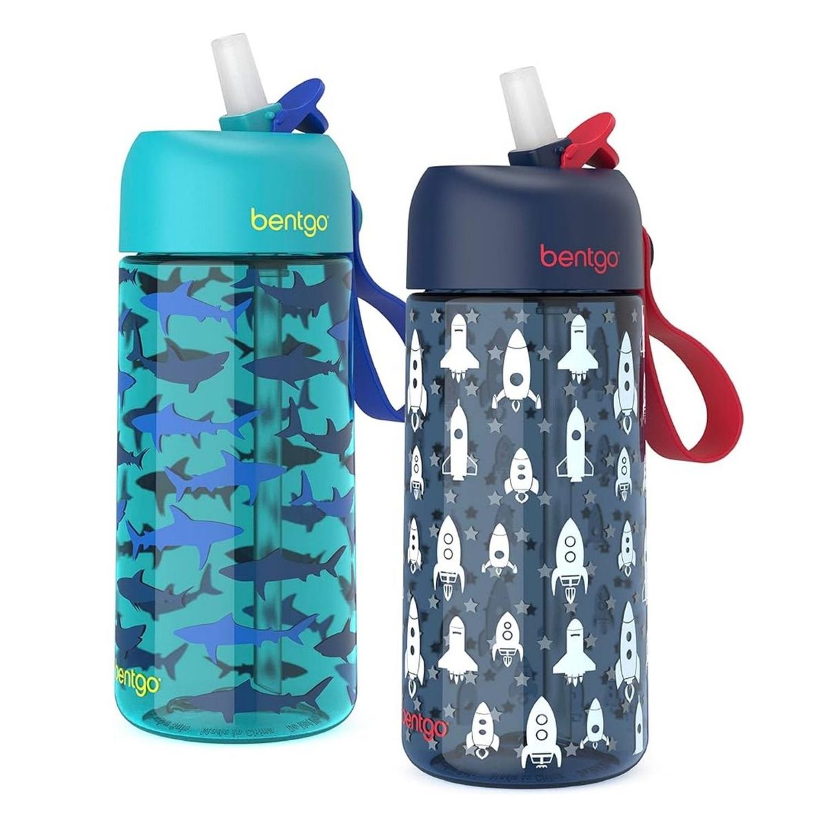 BENTGO - Tomatodo para Niños 2-Pack Bentgo Tiburon y Cohete