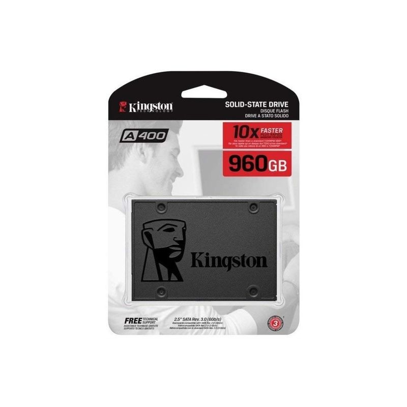 KINGSTON - Disco Solido SSD Sata Kingston.  A400. 960Gb