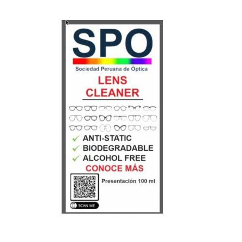 GENERICO - ☀️ SPO Limpiador de Monturas y Lunas SPRAY 100 ML