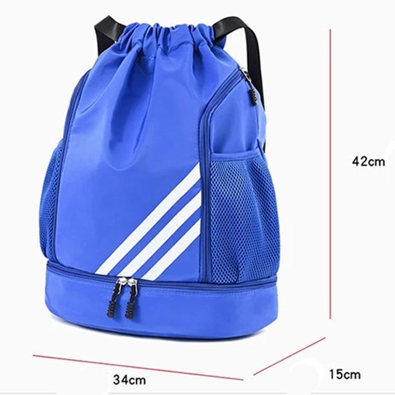 GENERICO - Bolsa Deportiva con cordón - Azul