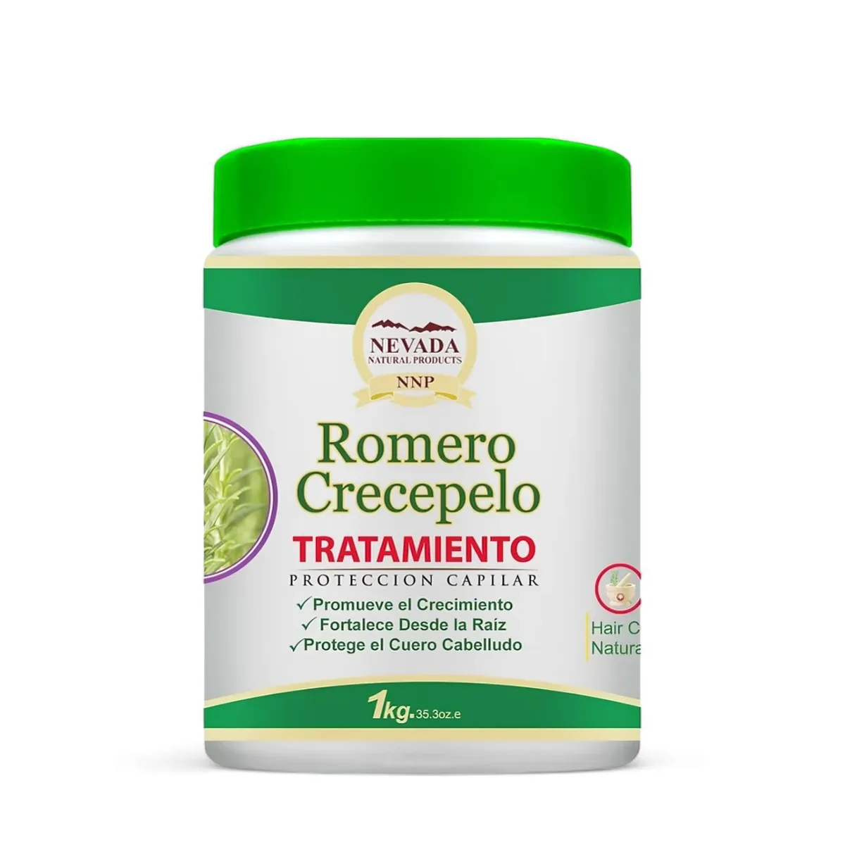 NEVADA NATURAL PRODUCTS - Tratamiento Capilar Romero Crecepelo NNP 1kg Revitalizante