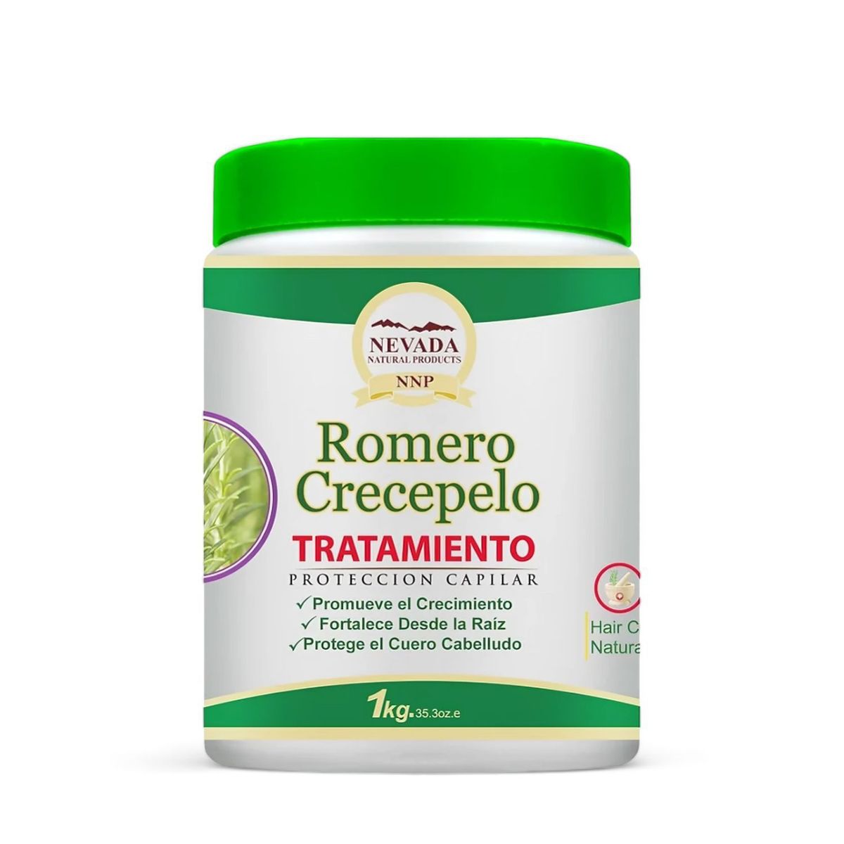 NEVADA NATURAL PRODUCTS - Tratamiento Capilar Romero Crecepelo NNP 1kg Revitalizante