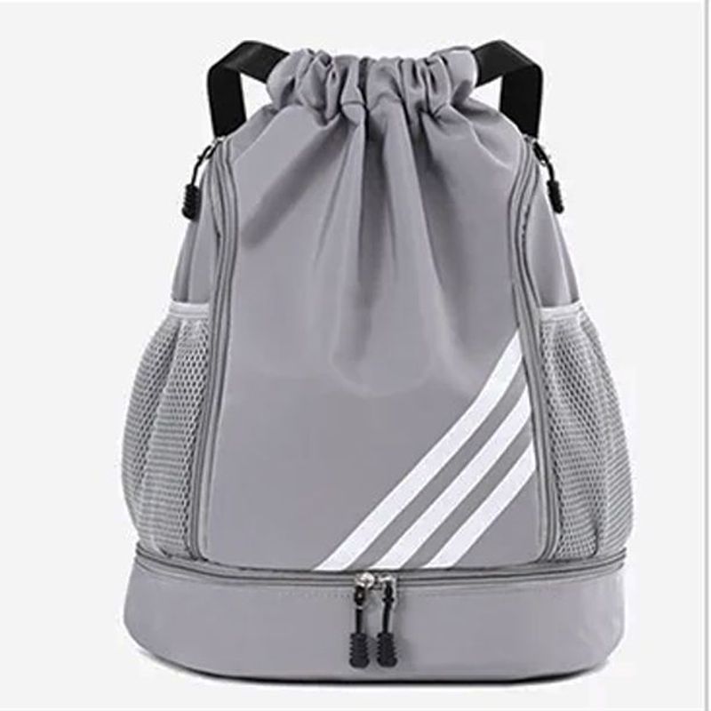 GENERICO - Bolsa Deportiva con cordón - Gris