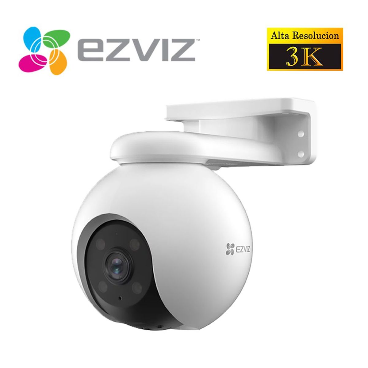 EZVIZ - Cámara Seguridad Wifi H8 PRO 3K Ezviz Giratoria 360° Inteligente