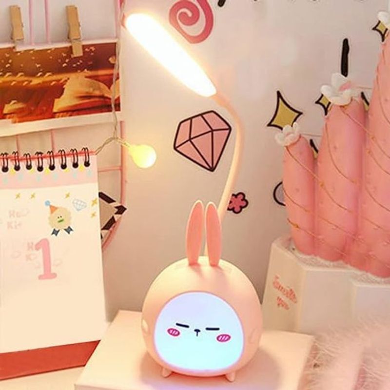 GENERICO - Lámpara de escritorio Kawaii plegable - Rosada