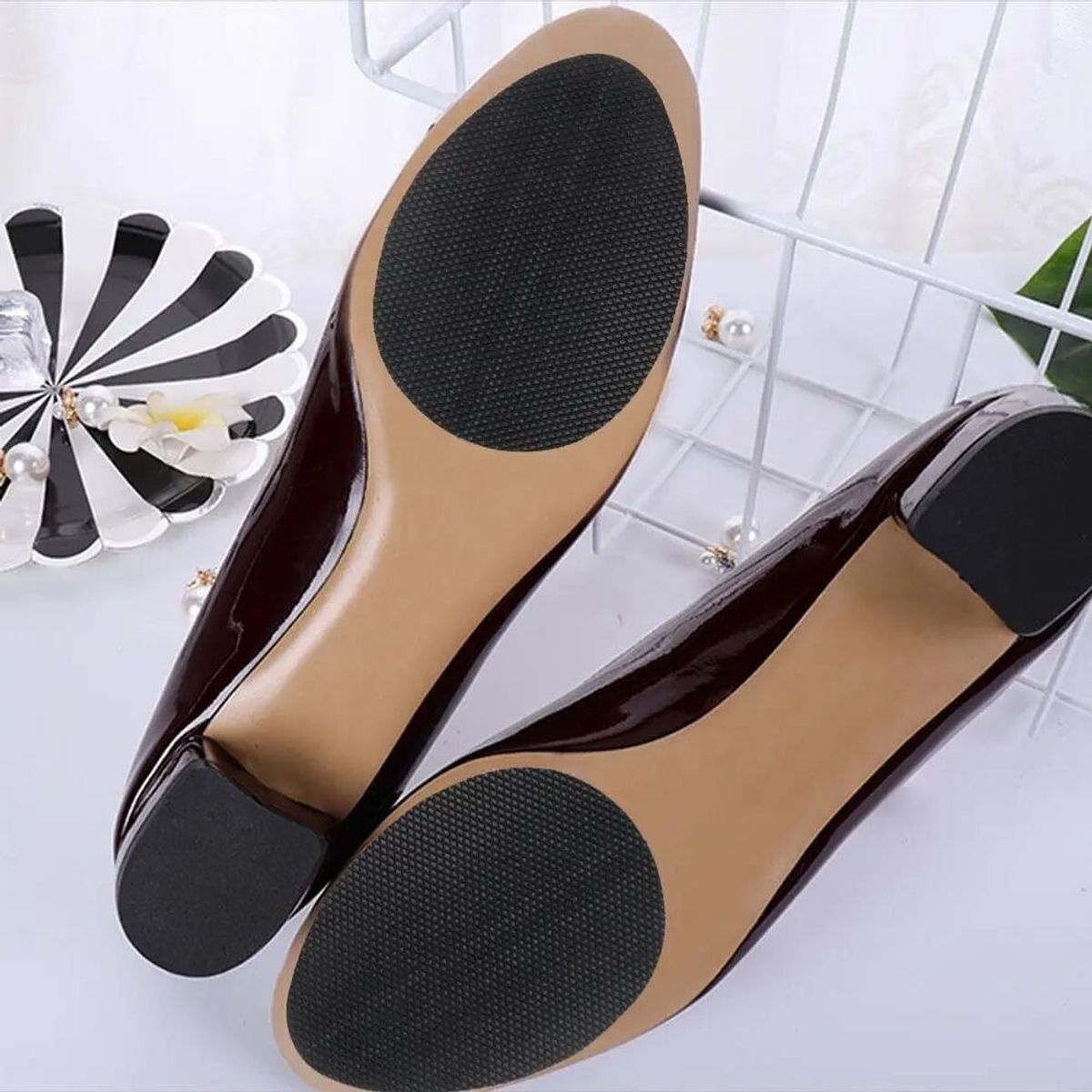 MEGIMPERU - 10 Pares de Almohadillas de Suela de Zapato Antideslizante